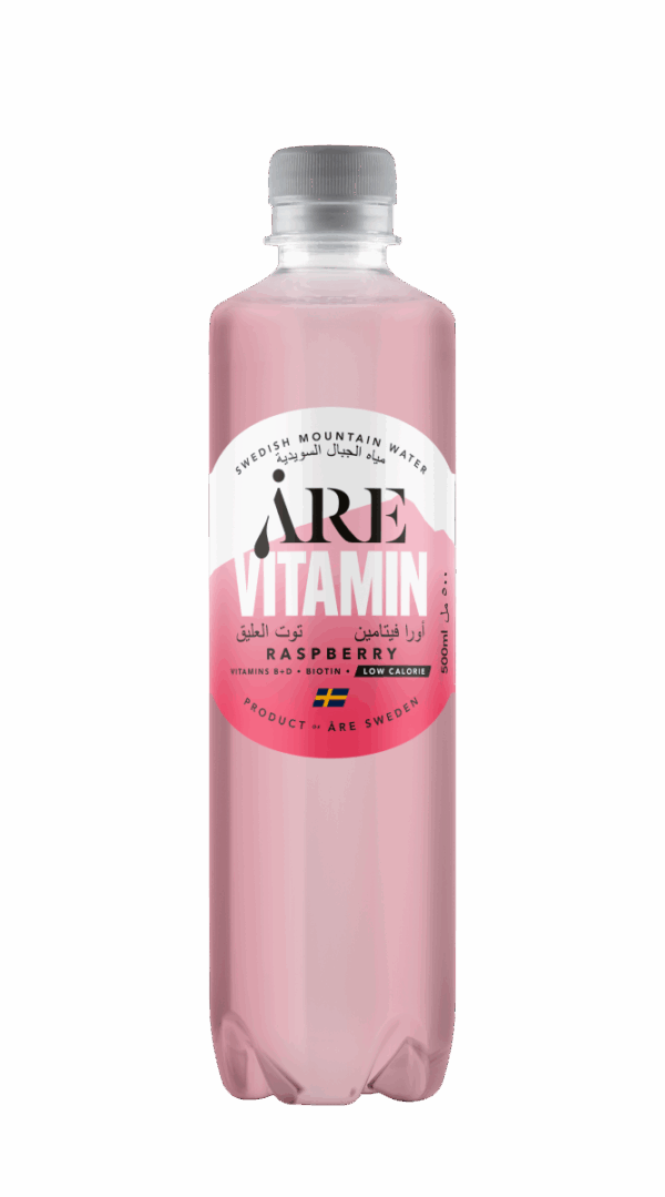 Åre vitamin raspberry bottle
