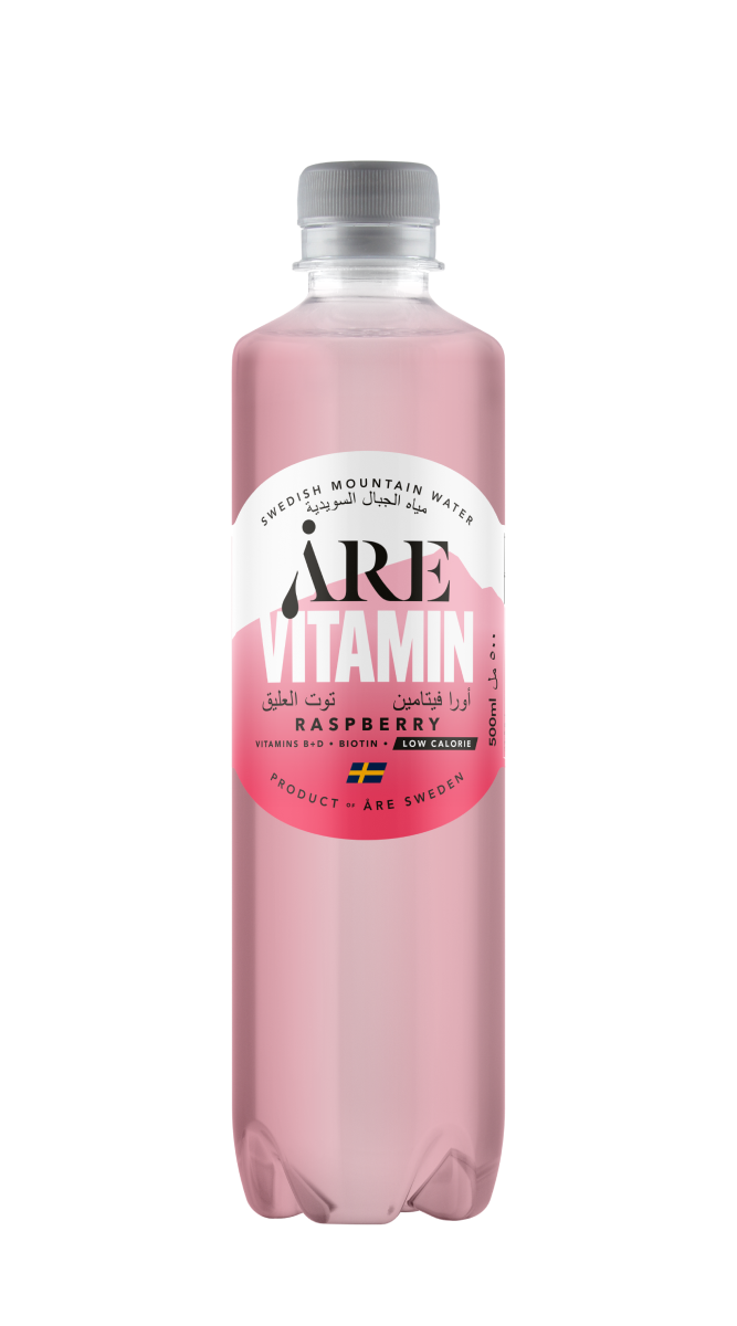 Åre vitamin raspberry bottle